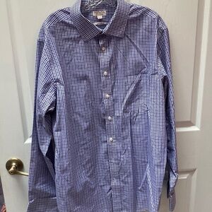 F mens Merona casual long sleeve button down shirt size XL.    Like new